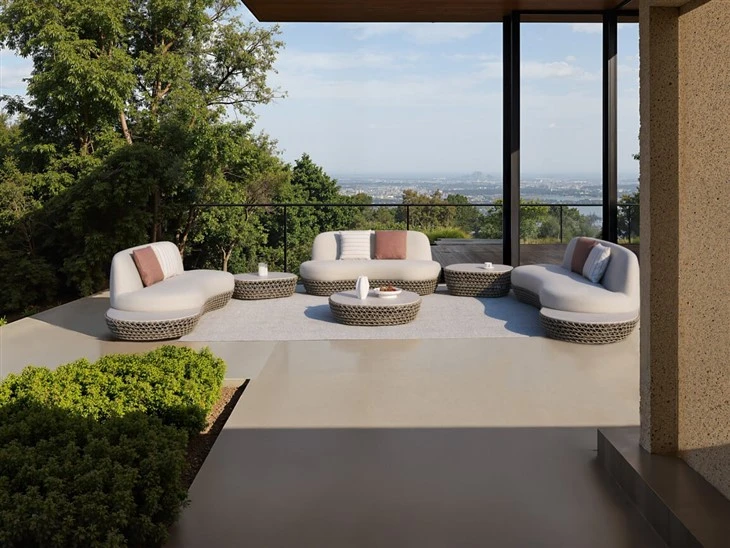 Zenith All-Weather Woven Rope Aluminum Patio Sofa suppliers