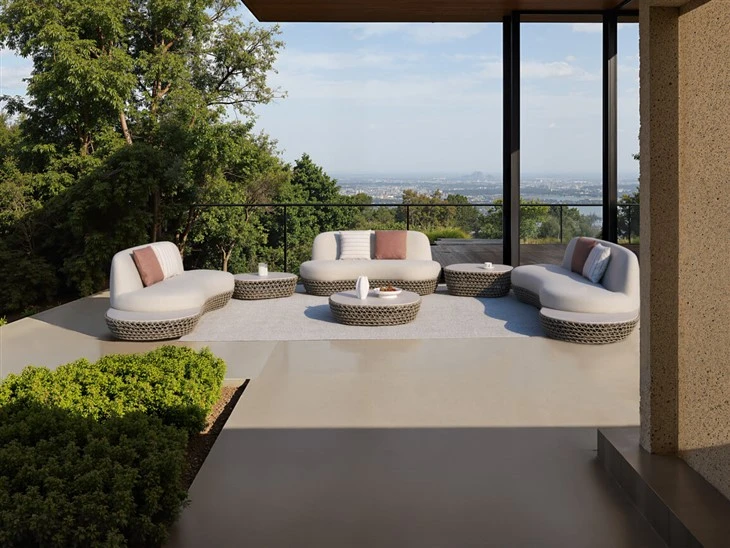 Zenith All-Weather Weather Woven Rope Aluminium Sofa Patio